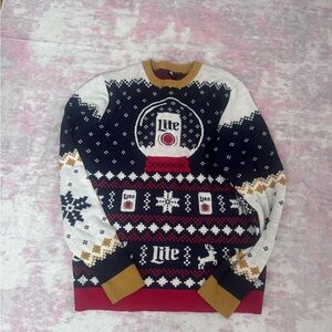 Festive Black and White Sweater